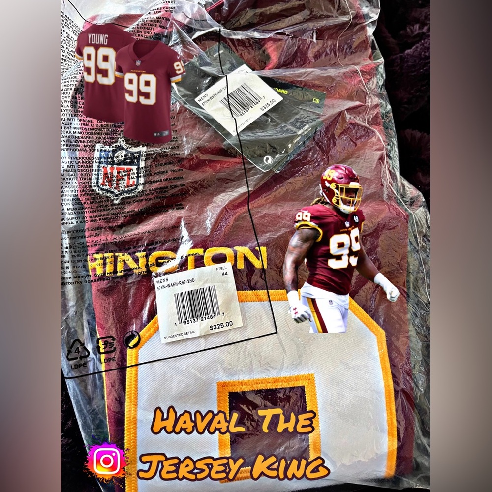 Nike Chase Young Burgundy Washington Football Team Vapor Elite Player Jersey